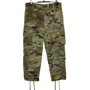 Army Military Pants Mens Medium‎ Short Cargo Button Insect Guard Actual 35X30